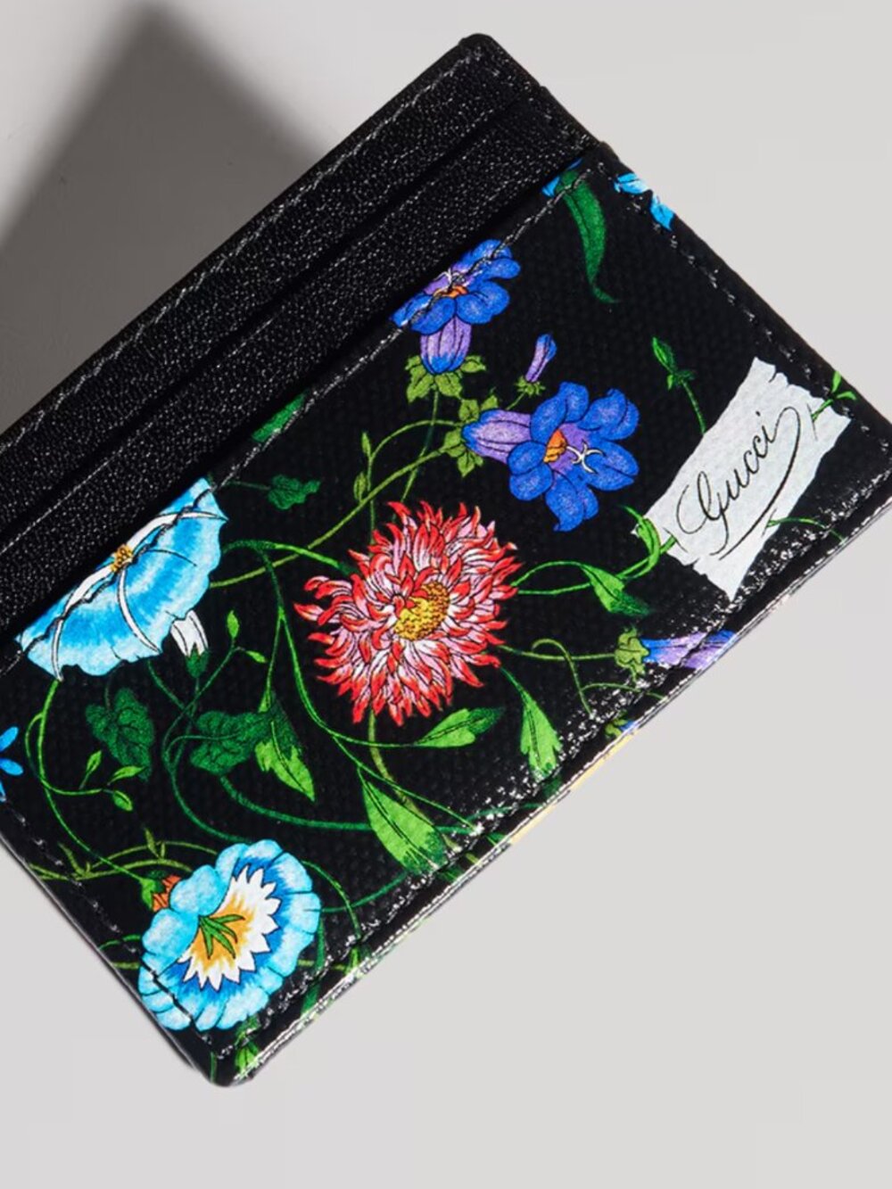 Brand New Gucci Flora-motif card case - Picture 1 of 4